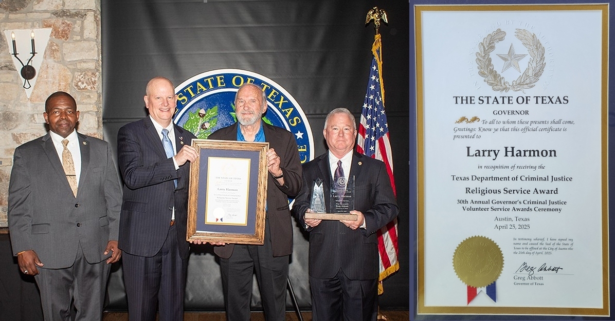 Religious Service Award to Dcn Larry Harmon